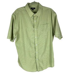 Croft & Barrow Short-Sleeve Button-Down Shirt Green Sz. L